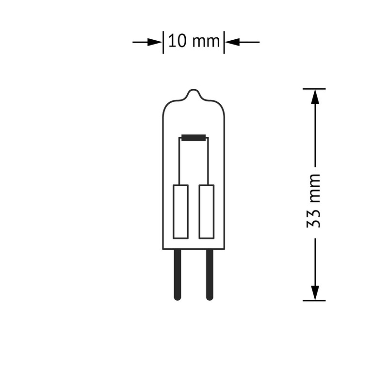 OSRAM Halogen-pin-Base/HALOSTAR / G4-Socket/dimmable / 12 Volt / 10 Watt/warmwhite