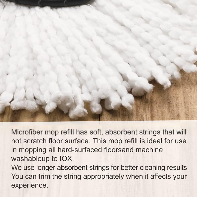 12 Pack Mop Heads Replacements for O-Cedar, Compatible with O