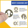 Round Metal Keyhole Hanging Films Shelf Brackets for Picture Frame