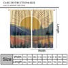 Llylumty Mid Century Abstract Mountain Curtains,Boho Minimalist Sunrise Sunset Sun