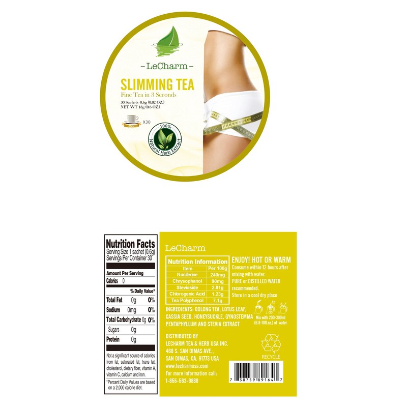 LeCharm 120-count Ready Brew Single Serve Herbal Tea Extract Crystals
