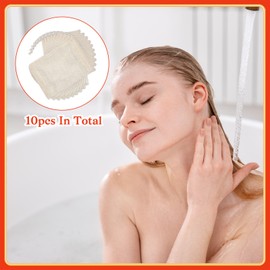 10 Pcs Soap Bags, Exfoliating Soap Saver Bags with Drawstring