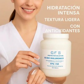Protector Solar Ácido Hialurónico Gel Ozonizado 50 1 Lt  Sunscreen SPF 50 with Hyaluronic Acid  Ozonized Gel, 1 Liter                                 