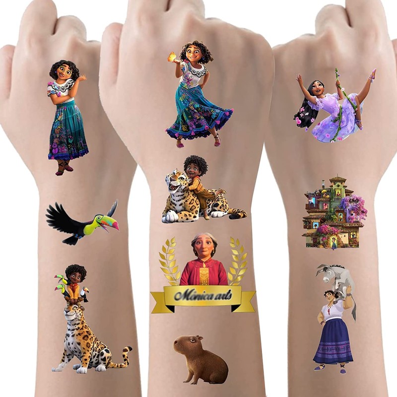 Encànto Tattoos Birthday Party Gifts for Children 8 Sheets Tattoo