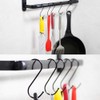 30 Pack Black S Hooks, 3.3 Inch Large S Shaped