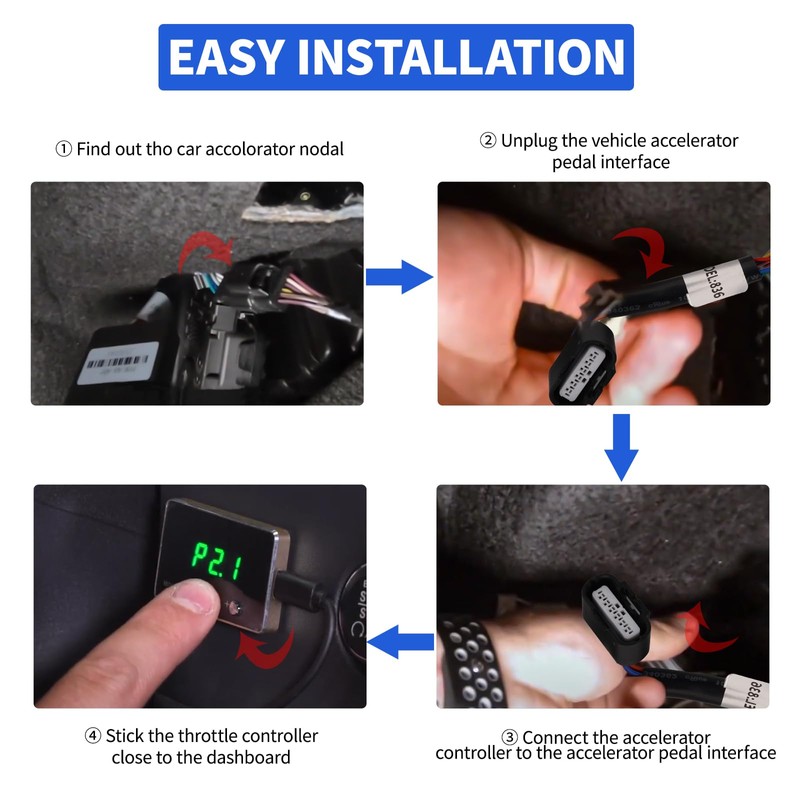 YIBEICO ‎‎Throttle Response Controller, 9 Drive 9-Mode Throttle Controller, Smart