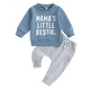 M9ppzzur7 Baby Boys 2Pcs Outfits Sets Long Sleeve Letter Heart