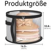 fufupaw Pack of 2 Round Hat Boxes with Lid, 42