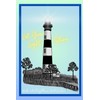 Bodie Island Lighthouse "Let Your Light Shine" Journal: Gradient Blue