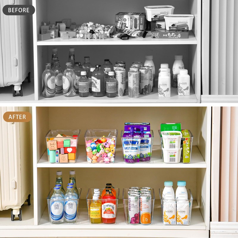 12 Pack Middle Organizers and Storage, Pantry Organization and Storage