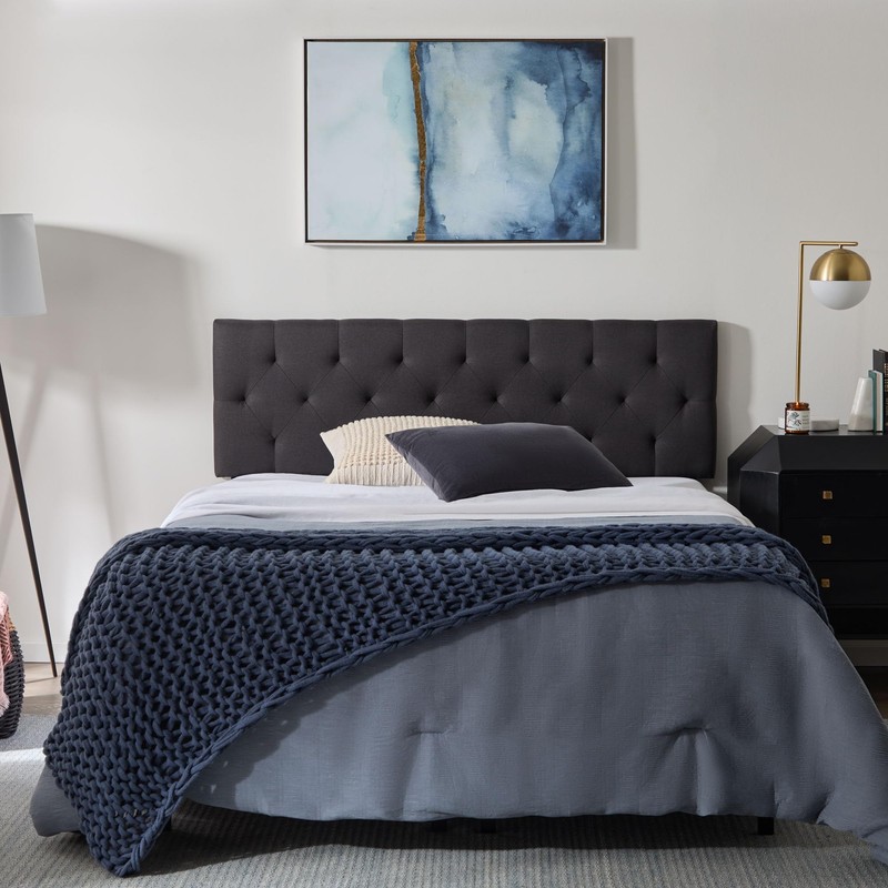 Lucid Mid-Rise Upholstered Headboard - Diamond Tufted - Padded Polyester