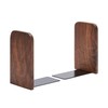 Pandapark Wood,Non-Skid Bookend for Shelves,Heavy Duty,Book Stand for CDs,1 Pair