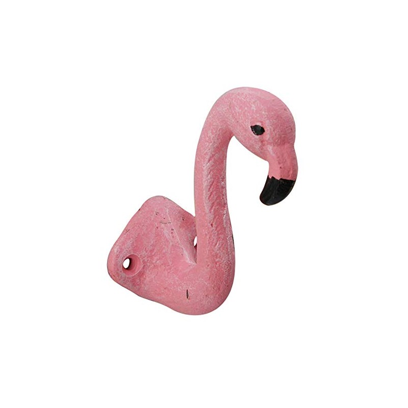Chesapeake Bay Candle Pink Flamingo Head Single Wall Hook Distressed