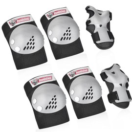 knee pads and elbow pads for kids Wrist Guards Protective Gear 3 in 1 Set, for 3-15 Years Child Roller Skates, Inline Skating, Cycling, BMX Bike, Skateboard, Scooter Riding and Outdoor Extreme Sports