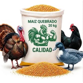 20 Kilos De Maíz Quebrado De Primera Calidad Para Aves