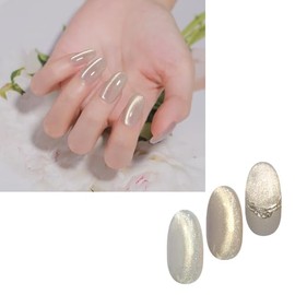 Magnetic Nail "Cherry Blossom Magnet" Light Gold Magnet Powder Color Gel Popular Self Gel Nail Easy Cute (Cherry Blossom Magnet) 01, 0.2 oz (5 g)