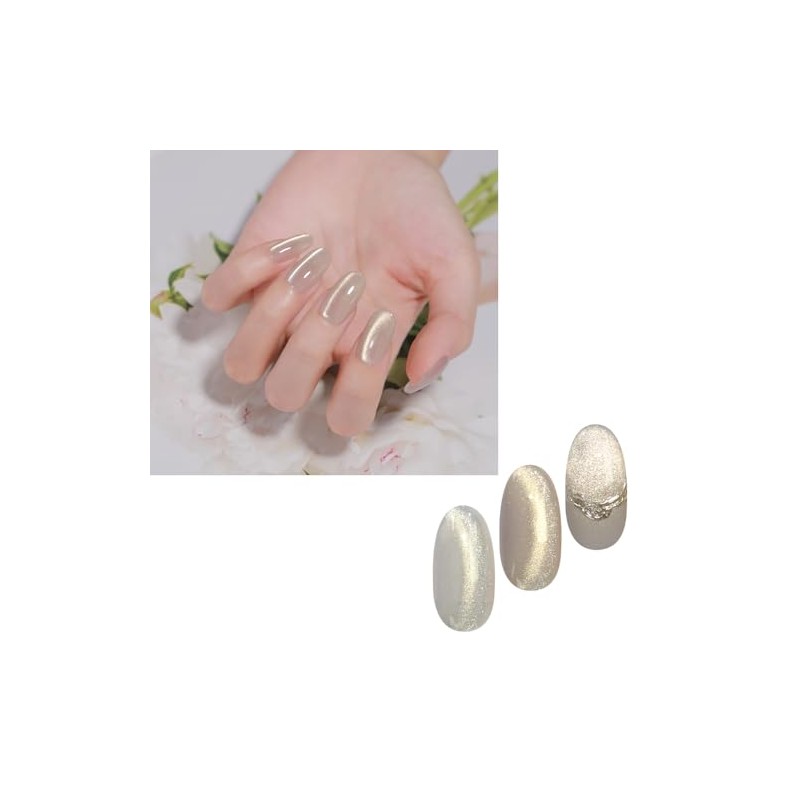 Magnetic Nail "Cherry Blossom Magnet" Light Gold Magnet Powder Color