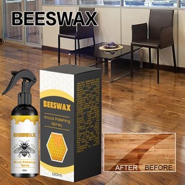 Coweroay Beeswax Spray Furniture Polish and Cleansing, Natural Beeswax Spray for Wood Furniture Floors - Original Cleansing for Living Rooms and Kitchens