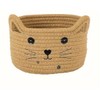 Cat-Shaped Cotton Rope Storage Basket for Pet Toy Organization –