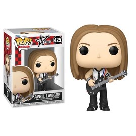 Funko Avril Lavigne Complicated with Tie and Guitar + Pop Protector: Pop! Rocks Vinyl Figure (Gift Set Bundled with ToyBop Brand Box Protector Collector Case)
