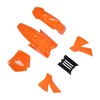 Motorcycle Fairing Cover Kit Orange Front Wheel Mudguard Splash Guard