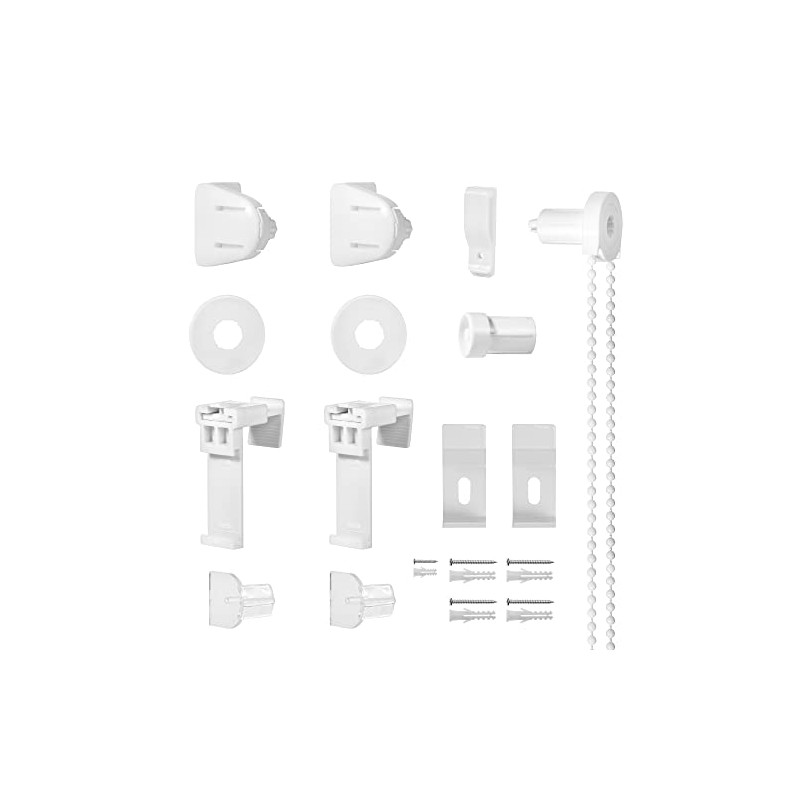 Roomy Clamp Support and Accessories Mounting Set Duo Roller Blind
