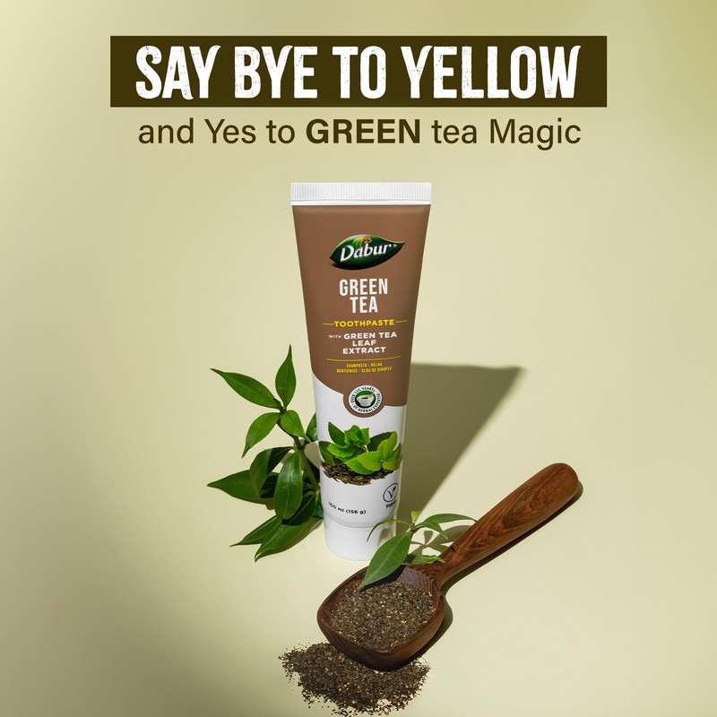 Dabur Organic Green Tea Toothpaste | 100 ml | Everyday