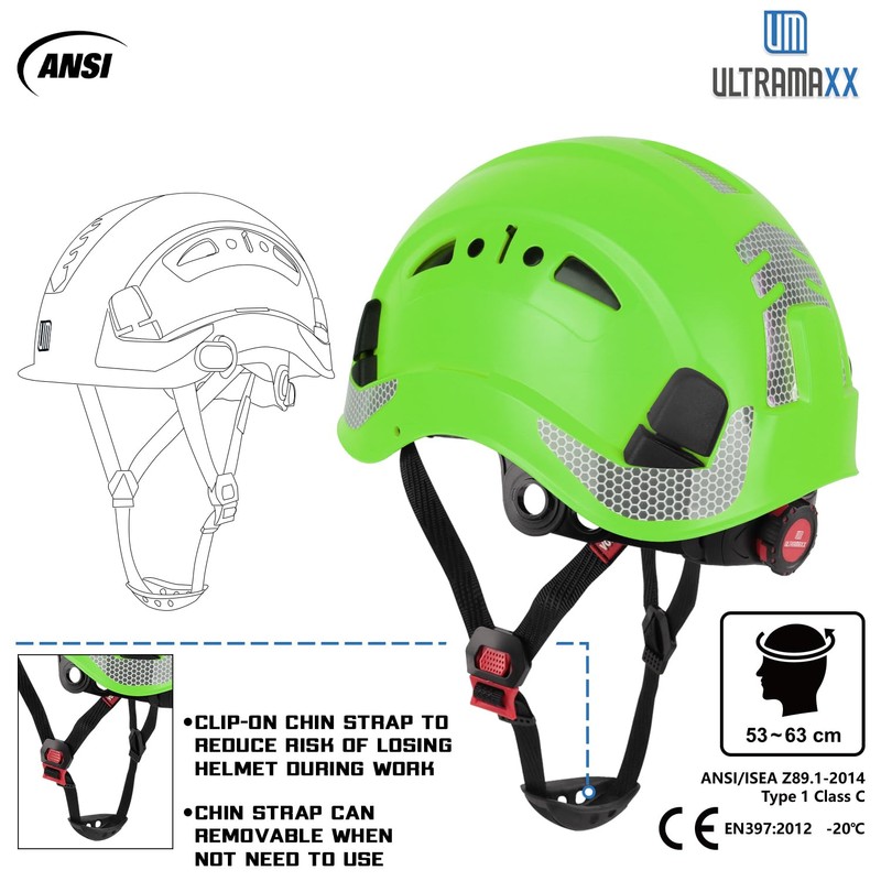 UM ULTRAMAXX Safety Helmet Hard Hat, ANSI Z89.1 Approved Lightweight