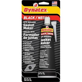 Dynatex 49200 Black RTV Silicone Gasket Maker 85g, Gasket Sealant, Temperature and Oil Resistant, Instant Gasket Creation, Remains Flexible, RTV Silicone Formula, Withstands Up to 500°F
