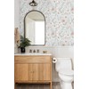 CiCiwind 17.3" × 197" Pink Floral Wallpaper for Bedroom Bathroom