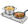 CUSIMAX Hot Plate, Electric Double Burner, 1800W Cast Iron Countertop
