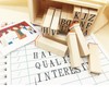 MAGICLULU Wooden Alphabet Stamps Set, 26 Pieces ABC Rubber Stamps