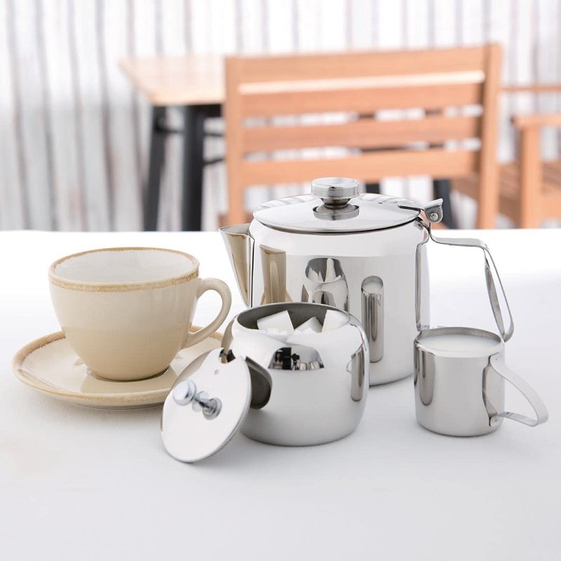 Olympia Concorde Tea Pot Stainless Steel 32Oz Infuser for Better
