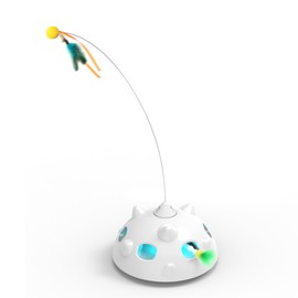 Cat Toys for Indoor Cats - Rechargeable Silent Interactive Automatic Cat Toy | Electric Feather Cat Bird Toy | Electric Cat Teaser Wand | Flapping Butterfly Bird Cat Toy | Toys for Adult Cats