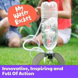 4M Water Rocket, Science Kit to Build Your own Rocket Using a Bottle, Water and a Pump, Reach Heights of 30m, for Ages 14+