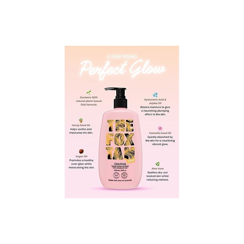 THE FOX TAN- Loción corporal Fox Tan Gradual Glow, loción