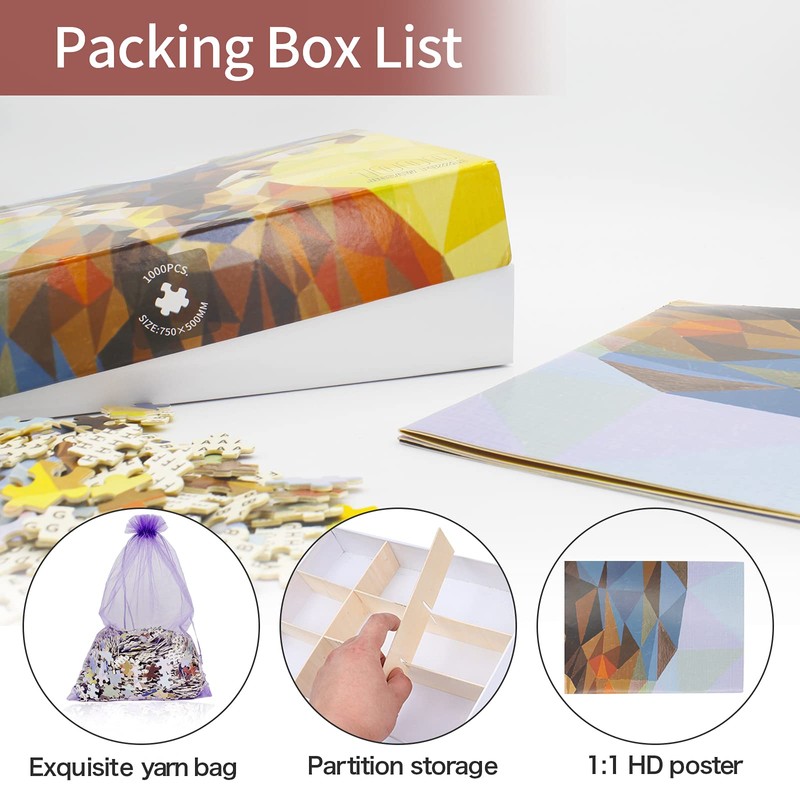 WACYDSD Puzzle 1000 Pieces Abstract Deer Classic Puzzle DIY Kit