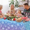 Winter Snowflake Plastic Tablecloth Roll 54 Inch x 100 Ft,