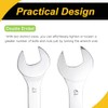 Thin Open End Wrench, 17mm x 19mm Metric Chrome Plated
