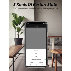 Cocoarm 16A Smart WiFi Switch, Portable Miniature Remote Control Switch for App, Voice Control for Smart Home, AC100-240V