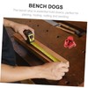 Operitacx 3pcs Aluminum Alloy Bench Dog Short Stoppers for Woodworking
