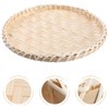Handwoven Bread Basket Decorative Storage Plate Household Dustpan Multi functional