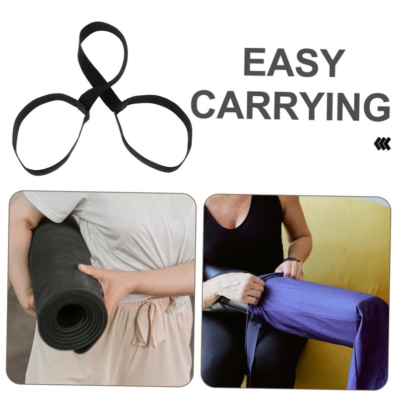 KICHOUSE 4pcs Yoga Mat Carrying Straps Sling for Storage Lightweight