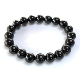 Black Onyx Stretch Bracelet - 8mm Beads - Capricorn Birthstone - Root Chakra