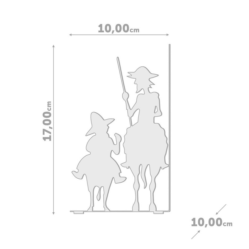 Balvi - Don Quijote metal bookend. Inspired by the work