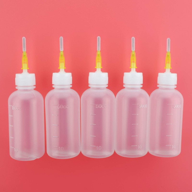 50cc Needle Glue Bottle, Needle Tip Squeeze Bottle, Precision Tip