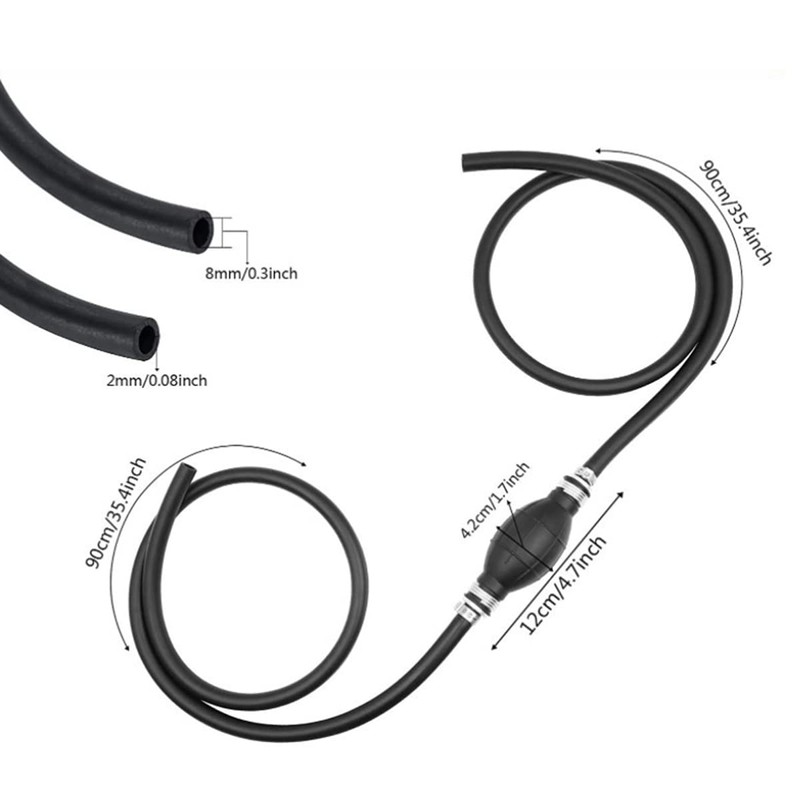KATSU Petrol Syphon Pump Hand Transfer Fuel Pump Fuel Line