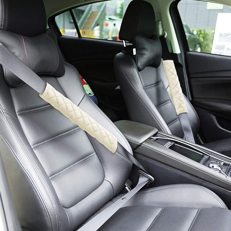 4 Pack Car Seat Belt Pads Seatbelt Protector Soft Comfort
