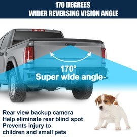 Ram Rear View Camera Ram Back up Camera Compatible with 2009-2012 Dodge Ram 1500 2500 3500 Reverse Camera Replaces for 56054041AC 56054041AA 56054041AB 56054041AD