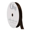 Offray Single Face Satin Craft Ribbon, 3/8-Inch x 18-Feet, Brown